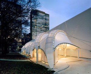A tensile fabric structure